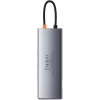 Концентратор Baseus USB3.1 Type-C to USB C(PD)100W/HDMI 4K 30Hz/VGA/USB3.2/RJ45/SD+TF,9in1 Grey (CAHUB-CU0G) - Image 4