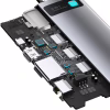Концентратор Baseus USB3.1 Type-C to USB C(PD)100W/HDMI 4K 30Hz/VGA/USB3.2/RJ45/SD+TF,9in1 Grey (CAHUB-CU0G) - Image 7