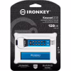 USB флеш накопитель Kingston 128GB IronKey Keypad 200 AES-256 Encrypted Blue USB 3.2 (IKKP200/128GB) - Image 6
