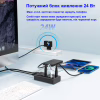 Концентратор Dynamode 5 ports USB3.0 to 4*USB3.0+2.4А Power Adapter 2.5A/12V (DM-UH-P405-G) - Image 7