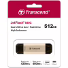 USB флеш накопитель Transcend 512GB JetFlash 930C Gold-Black USB 3.2/Type-C (TS512GJF930C) - Image 8