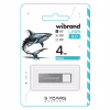 USB флеш накопичувач Wibrand 4GB Shark Silver USB 2.0 (WI2.0/SH4U4S) - Image 2