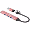 Концентратор Canyon hub DS-02 4in1 USB-A/C Pink (CNS-TDS02P) - Image 2