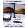 Концентратор Ugreen USB3.1 Type-C to HDMI/VGA/USB 3.0х3/RJ45/SD/TF/PD/35мм TRRS 100W 10-in-1 (15601) - Image 4