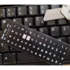 Наклейка на клавиатуру BestKey миниатюрная непрозрачная черная, 56, белый (BKm4WHI/045) - Image 2