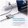 Концентратор ColorWay USB-C 3-in-1 USB 3.0 + HDMI 4K + USB-C PD100W (CW-HUB08) - Image 7