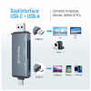 Зчитувач флеш-карт ColorWay USB 2.0/USB-C to CF/SD/MicroSD (CW-CR-01) - Image 5