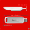 USB флеш накопичувач SanDisk 128GB Phone Drive Arctic White Type-C USB 3.2 (SDIXS0N-128G-GN6NE) - Image 3
