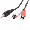 Кабель мультимедійний 3.5mm M to 2xRCA M 0.2m Cablexpert (CCA-458/0.2) - Image 2