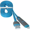 Дата кабель USB 2.0 AM to Lightning + Micro 5P 1.0m blue Defender (87487) - Image 4