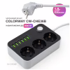 Сетевой фильтр питания ColorWay CW-CHЕ36B, 3 розетки/6USB Black 1.8M (CW-CHE36B) - Image 6