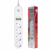 Мережевий фільтр живлення ColorWay CW-CHE44W, 4 розетки/4USB White 2M (CW-CHE44W) - Image 2