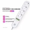 Мережевий фільтр живлення ColorWay CW-CHE44W, 4 розетки/4USB White 2M (CW-CHE44W) - Image 8