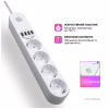 Мережевий фільтр живлення ColorWay CW-CHE44W, 4 розетки/4USB White 2M (CW-CHE44W) - Image 9