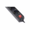 Мережевий фільтр живлення REAL-EL REAL-EL RS-6 PROTECT USB, 5m, black (EL122300018) - Image 4