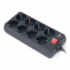 Мережевий фільтр живлення REAL-EL REAL-EL RS-8 PROTECT, 1.8m, black (EL122300021) - Image 4