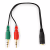Кабель мультимедійний 3.5mm M to 2x3.5mm M 0.2m (4pin) Cablexpert (CCA-418) - Image 2