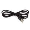 Дата кабель USB 2.0 AM to Micro 5P 1m nylon black Vinga (VCPDCMNB1BK) - Image 3