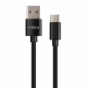 Дата кабель USB 2.0 AM to USB-C 1.0m nylon black Vinga (VCPDCTCNB1BK) - Image 2