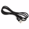 Дата кабель USB 2.0 AM to USB-C 1.0m nylon black Vinga (VCPDCTCNB1BK) - Image 3