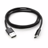 Дата кабель USB 2.0 AM to USB-C 1.0m nylon black Vinga (VCPDCTCNB1BK) - Image 5