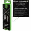 Дата кабель USB 2.0 AM to Micro 5P 1m LED silver Vinga (VCPDCMLED1S) - Image 4