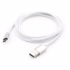 Дата кабель USB 2.0 AM to Micro 5P 1m LED silver Vinga (VCPDCMLED1S) - Image 5