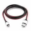 Дата кабель USB 2.0 AM to Micro 5P 1m pu leather black Vinga (VCPDCMLS1BK) - Image 2