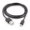 Дата кабель USB 2.0 AM to Micro 5P PVC 1m black Vinga (VCPDCM1BK) - Image 2