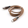 Дата кабель USB 2.0 AM to USB-C 1.0m nylon brown Vinga (VCPDCTCNB21BR) - Image 2