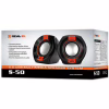 Акустична система REAL-EL S-50 black-red (EL121100008) - Image 2