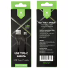 Дата кабель USB 2.0 AM to USB-C 1.0m cylindric nylon back Vinga (VCPDCTCCANB1BK) - Image 4