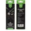 Дата кабель USB 2.0 AM to Lightning 1.0m cylindric nylon back Vinga (VCPDCLCANB1BK) - Image 4