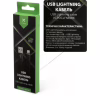 Дата кабель USB 2.0 AM to Lightning 1.0m flat nylon black Vinga (VCPDCLFNB1BK) - Image 4