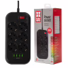 Мережевий фільтр живлення ColorWay CW-CHE64B, 6 розеток/4USB Black (CW-CHE64B) - Image 12