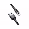 Дата кабель USB 2.0 AM to Lightning 1.0m Cafule 2.4A gray+black Baseus (CALKLF-BG1) - Image 2