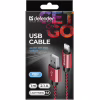 Дата кабель USB 2.0 AM to Lightning 1.0m ACH01-03T PRO Red Defender (87807) - Image 3