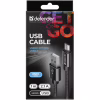 Дата кабель USB 2.0 AM to Micro 5P 1.0m USB08-03T PRO black Defender (87802) - Image 4