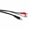 Кабель мультимедійний 3.5mm M to 2xRCA M 5.0m Vinga (VCPDCJ35MRCA25BK) - Image 2