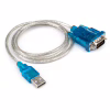Кабель для передачі даних USB to COM 1.0m transparent Vinga (VCPUSBCOM) - Image 2