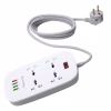 Мережевий фільтр живлення ColorWay 4 розетки/4USB White 1.8м (1QC3.0 + 3 AUTO ID) (CW-CHU44QW) - Image 2