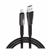 Дата кабель USB 2.0 AM to Lightning 1.0m zinc alloy + led black ColorWay (CW-CBUL035-BK) - Image 2
