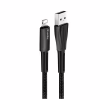 Дата кабель USB 2.0 AM to Lightning 1.0m zinc alloy + led black ColorWay (CW-CBUL035-BK) - Image 3