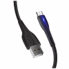 Дата кабель USB 2.0 AM to Micro 5P 1.0m led black ColorWay (CW-CBUM034-BK) - Image 4