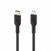 Дата кабель USB 2.0 AM to Lightning 1.0m BRAIDED black Belkin (CAA004BT1MBK) - Image 3