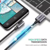 Дата кабель USB 2.0 AM to USB-C 1.0m 90° corner braid black Ugreen (50941) - Image 4