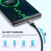 Дата кабель USB 2.0 AM to USB-C 2.0m US288 Aluminum Braid Black Ugreen (60128) - Image 2