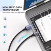 Дата кабель USB 2.0 AM to USB-C 2.0m US288 Aluminum Braid Black Ugreen (60128) - Image 3