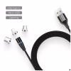 Дата кабель USB 2.0 AM to Lightning + Micro 5P + USB-C 1.0m Magnetic ColorWay (CW-CBUU038-BK) - Image 9