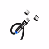 Дата кабель USB 2.0 AM to Lightning + Micro 5P + USB-C 1.0m Magnetic Ro ColorWay (CW-CBUU037-BK) - Image 4